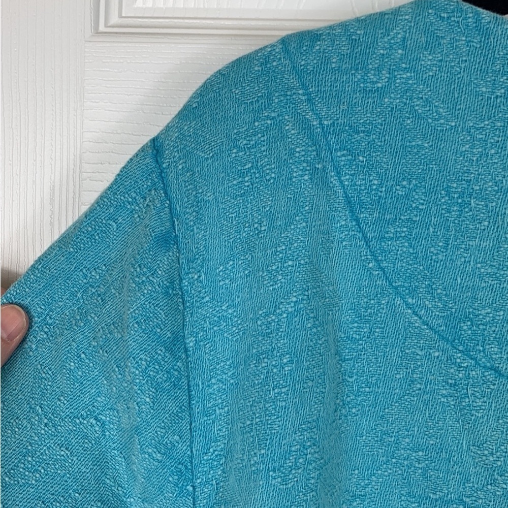 NWT Soft surroundings urban escape topper jacket meadowbrook blue sz lg - Picture 10 of 12